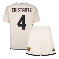 Echipament fotbal AS Roma Bryan Cristante #4 Tricou Deplasare 2023-24 pentru copii maneca scurta (+ Pantaloni scurti)